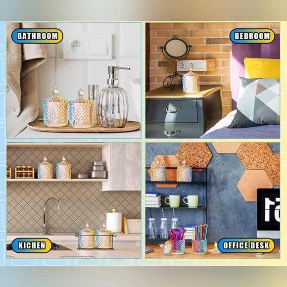 Beautiful Crystal Colorful Jar with lid. BRAND NEW 💎 - Picture 5 of 8